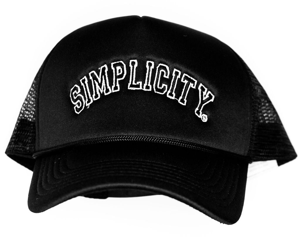 Black Trucker Cap - Simplicity